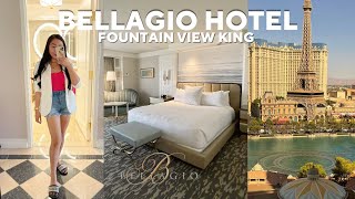 Bellagio Las Vegas Fountain View King  ROOM TOUR ✨ [upl. by Lirpa]