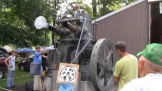 HUGE FAIRBANKS MORSE MODEL 32 ENGINE RUNNING [upl. by Nwahsaj]