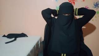 Sewing Flap Niqab Niqab with eye veil [upl. by Greenwood]