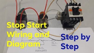 Stop Start Magnetic Contactor Control Circuit Wiring direct online  Local Electrician  Philippines [upl. by Faunia]