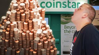 Cashing In 100 POUNDS OF COINS In COINSTAR Cashing In Coins At Coinstar [upl. by Gabbie]