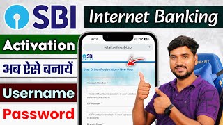 SBI Internet Banking Online Registration in HINDI  Online SBI Net Banking Activation  SBI Bank [upl. by Thomajan]