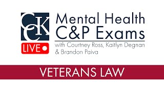 Mental Health CampP Exams for VA Disability Claims [upl. by Russian]