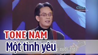 Một Tình Yêu  KARAOKE  Tone Nam  Đức Huy [upl. by Feune747]