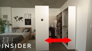 We Tried A Smart Expanding WalkIn Closet For Small Spaces [upl. by Nedyaj]