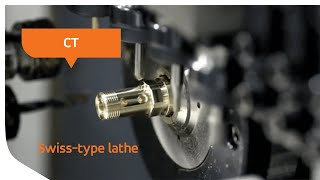 Tornos CT  Swisstype lathe [upl. by Nefets]