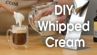 DIY whipped cream in 60 seconds [upl. by Arutak]