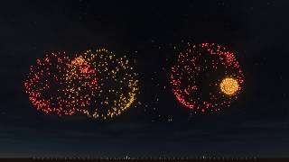 FWSIM Fireworks Katy Perry  Super Bowl XLIX Halftime Show [upl. by Antipus]