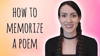 5 Ways to Memorize a Poem [upl. by Duwalt]