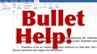 How to fix bullets in Microsoft Word  TUTORIAL  QUICK FIX [upl. by Sirret]