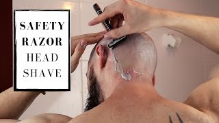 SAFETY RAZOR HEAD SHAVING IS BETTER [upl. by Atinas183]