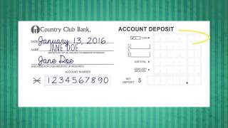 How to Deposit A Check [upl. by Jacobine403]