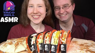 ASMR TACO BELL FLAMIN HOT TACOS MUKBANG With asmrDMbites EATING SOUNDS [upl. by Dekow942]