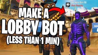 How to get a CUSTOM LOBBY BOT on Fortnite Super Easy WORKING 2021 [upl. by Shulins858]