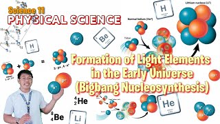 FORMATION OF LIGHT ELEMENTS  BIG BANG NUCLEOSYNTHESIS  SCIENCE 11  PHYSICAL SCIENCE [upl. by Rasecoiluj864]