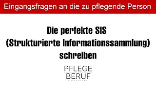 Die perfekte SIS Strukturierte Informationssammlung schreiben [upl. by Aedrahs]