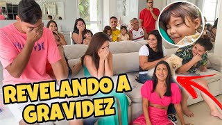 REVELANDO A GRAVIDEZ PARA FAMÍLIA TODA 😱 [upl. by Nageet]