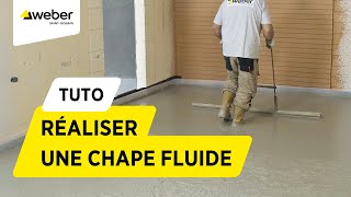 Comment réaliser une chape fluide en pose désolidarisée   Weber [upl. by Zashin224]