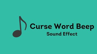 Curse Word Beep Sound Effect [upl. by Loos955]