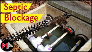 Removing a Septic Leach Field Blockage [upl. by Graniah]