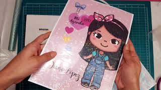 Plastificado Agenda con Laminadora  agendas  agendas scrapbooking  tutorial agendas [upl. by Ahsienet]