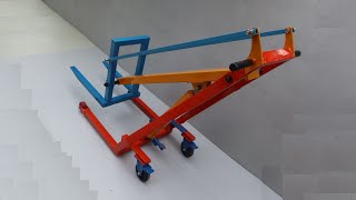 Make A Handle Forklift At Home  Easy To Make And Very Useful For Workshop [upl. by Magan]