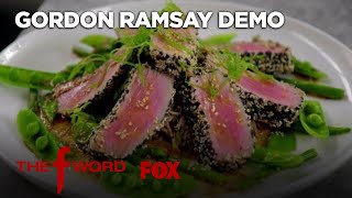 Gordon Ramsay Demonstrates How To Cook Delicious Sesame Crusted Tuna  Season 1 Ep 10  THE F WORD [upl. by Otti]