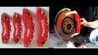 Assembly install tutorial cover BREMBO brake all cars [upl. by Nwadrebma104]