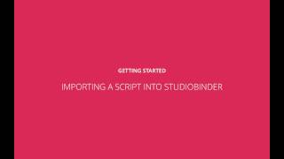 Creating a Shooting Schedule Importing Final Draft Scripts into StudioBinder [upl. by Jori]