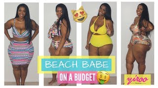 AFFORDABLE Plus Size Swimsuit TryOn Haul  feat Gamiss amp Yiroo Hair  Chelcie J [upl. by Ekard718]