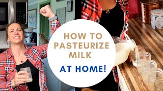 How to Pasteurize Raw Milk [upl. by Ahsikram463]