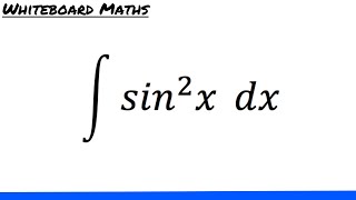 Integral of sin2 x [upl. by Uhsoj]