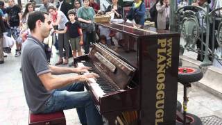 Paris street piano player Steve VillaMassone [upl. by Brott]