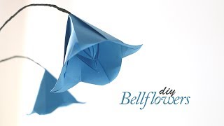 DIY Paper Bellflowers [upl. by Pomfrey594]