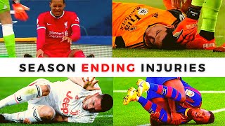 Season Ending Injuries in Football 2020  2021 [upl. by Niatirb]