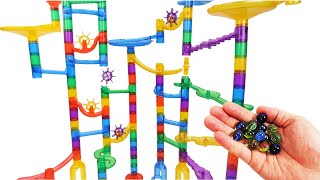 How to Build Marble Run Marble Genius SUPER Set [upl. by Endaira75]