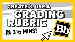 Add a Grading Rubric in Blackboard 2020 [upl. by Pietra940]