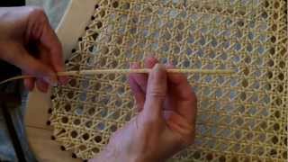 Weaving A Cane Seat Using the 7 Step Method [upl. by Omoj]