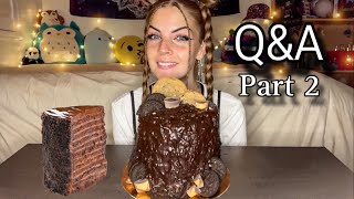 CHOCOLATE CAKE MUKBANG Vegan [upl. by Sel]