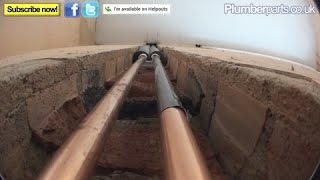 HOW TO CHASE PIPES INTO A WALL  Plumbing Tips [upl. by Eitsirk]