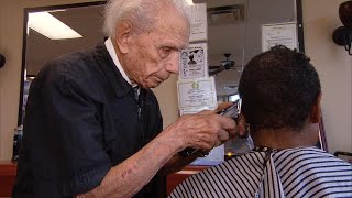 This 107YearOld Is the World’s Oldest Barber [upl. by Ennire134]