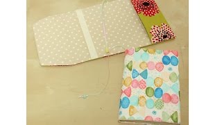 DIY サイズ調節できるブックカバー作り方 Size adjustment book cover tutorial [upl. by Prendergast]