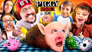 PIGGY for LUNCH FGTeeV Fam SEWERS Escape ROBLOX Book 2 Ch 5 GameplaySkit [upl. by Jermayne]