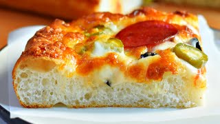 Best Sicilian Pizza Recipe  Crispy Sheet Pan Pizza  Homemade Pizza Recipe  How to make pizza [upl. by Lennad206]