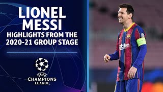 Lionel Messi Highlights From The 202021 Group Stage  UCL on CBS Sports [upl. by Einoj]