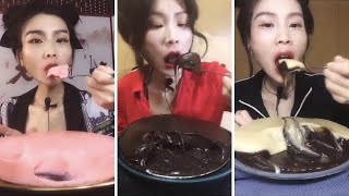 青山 CHOCOLATE LAVA CAKE Thick Chocolate  ASMR Chinese Mukbang 巧克力熔岩蛋糕 [upl. by Royden740]