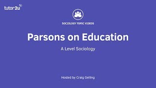 Parsons on Education [upl. by Novj]