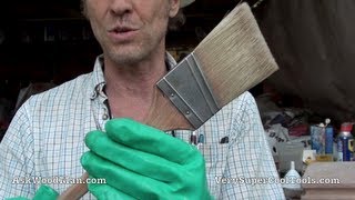 HOW TO CLEAN A PAINT BRUSH  Oil Based [upl. by Jorrie]