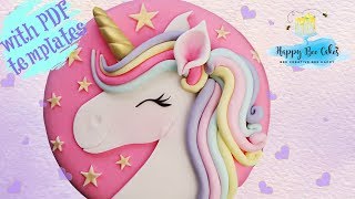 Easy UNICORN cake tutorial  UNICORN cakes 🦄 [upl. by Akemot324]