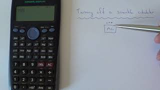 How To Turn Off A Casio Scientific Calculator off button [upl. by Mahalia35]